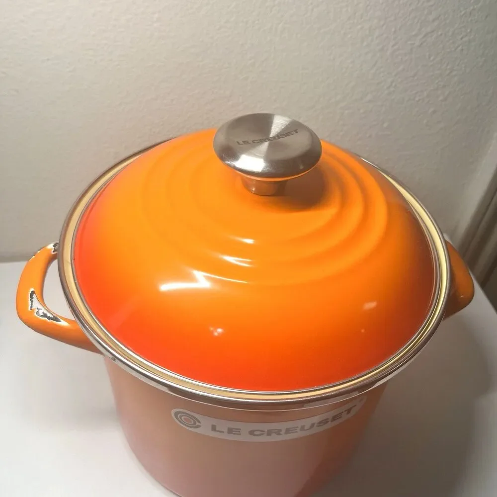 Le Creuset 6-Qt Enamel on Steel Stockpot Flame – Enamel Wear – Read